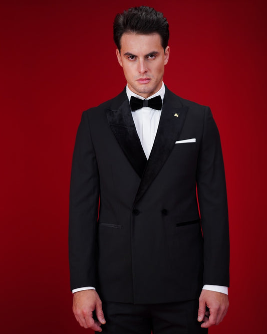 DB-2 Buttons Suit Velvet Groom