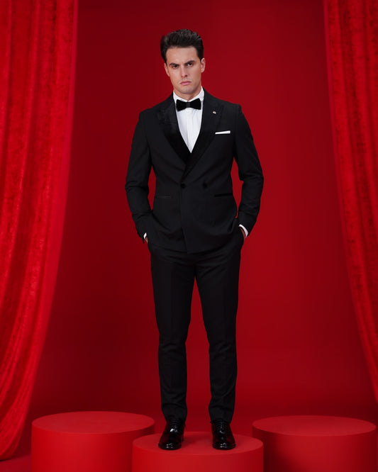 DB-2 Buttons Suit Velvet Groom