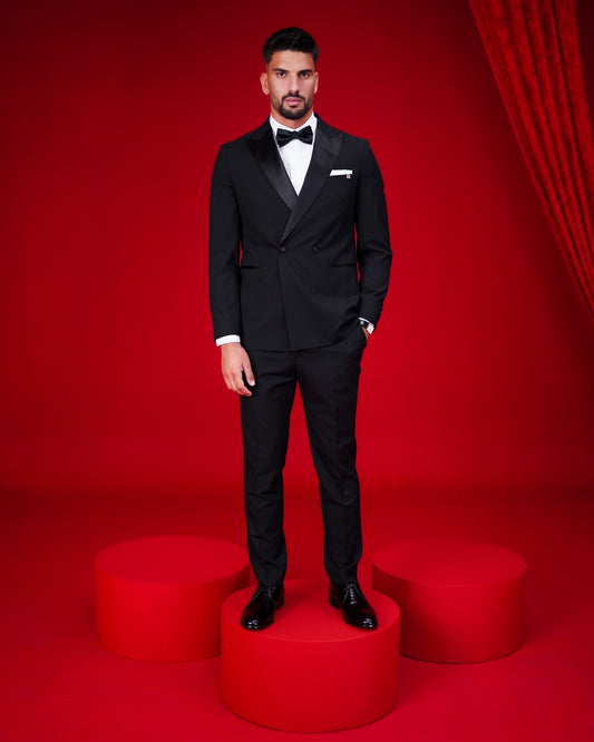 DB-2 Buttons Suit Satin Groom